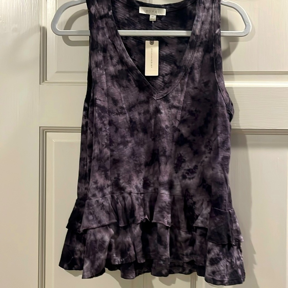 Tie dye trapeze style tank from Anthropologie